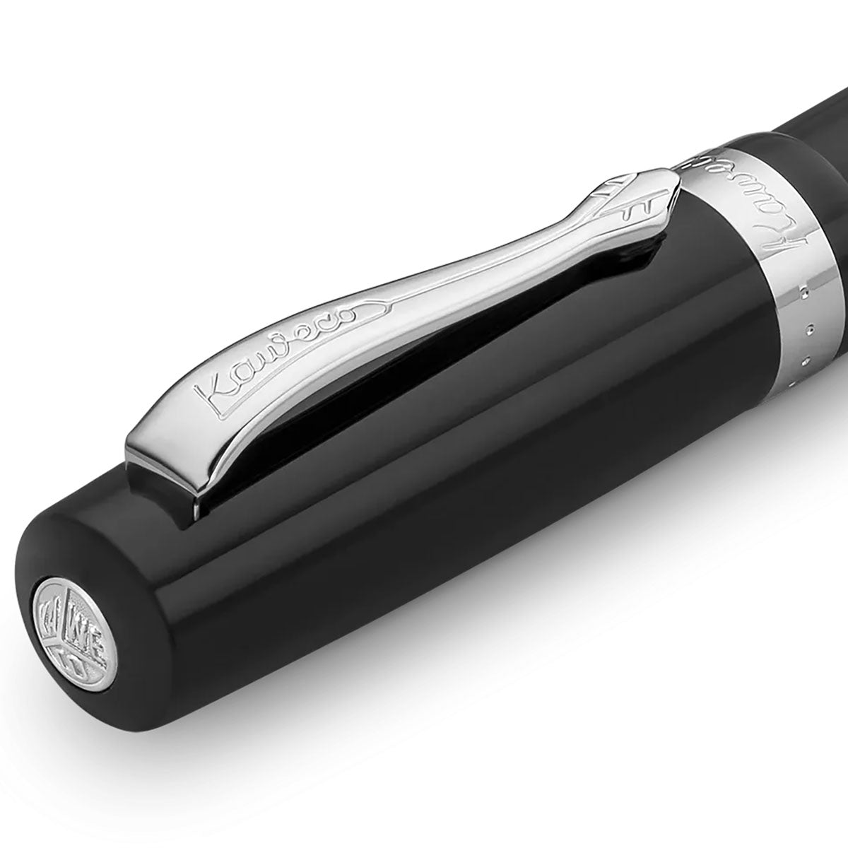 Zakrętka przyboru do pisania z serii Student z srebrnym ozdobnym klipsem z napisem Kaweco.