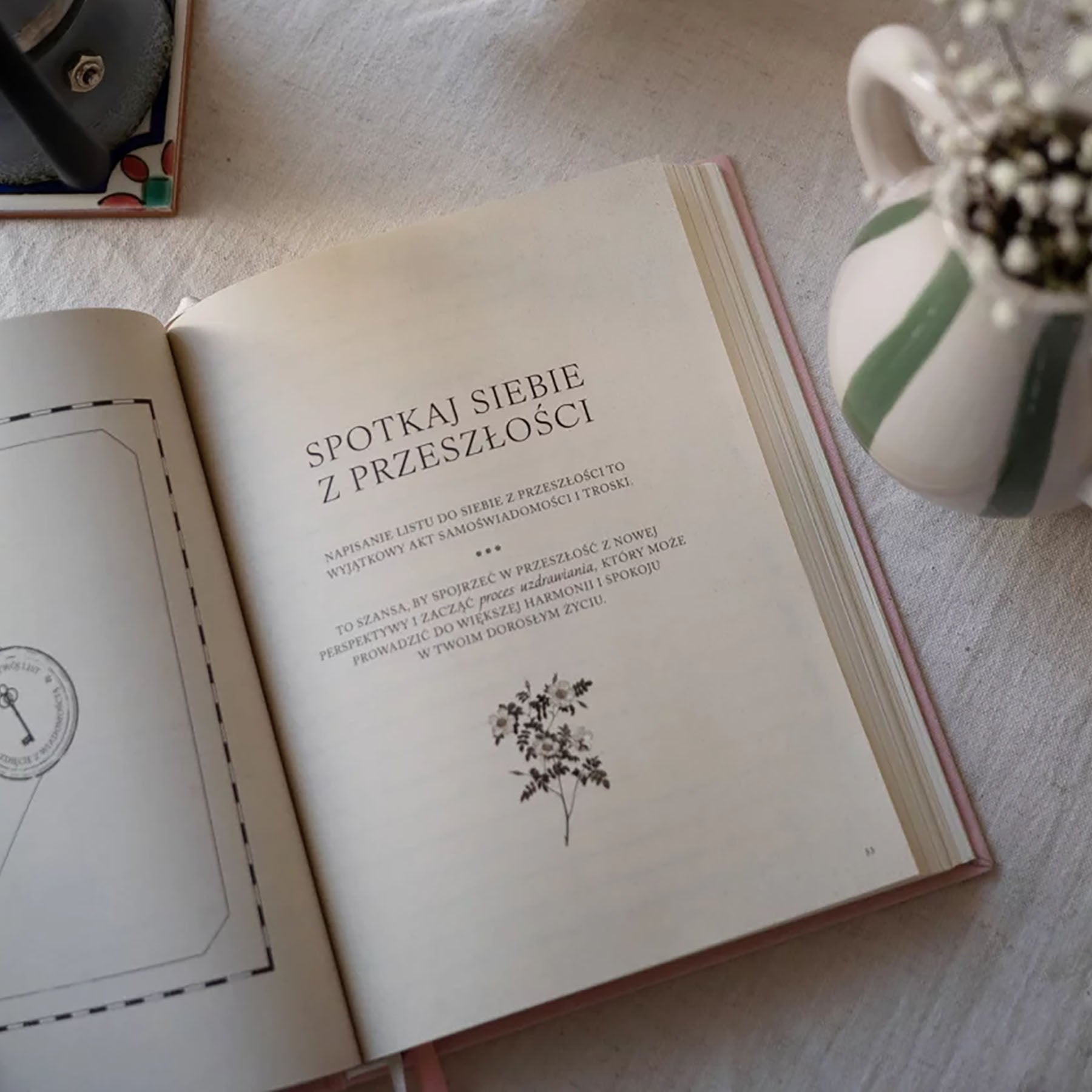 Welurowy pamiętnik – różowy, Jaśnie Plan, papierniczy design