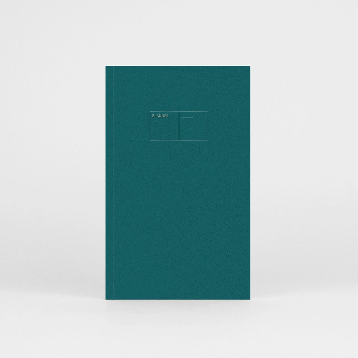Planner niedatowany Copper w miękkiej oprawie w kolorze turkusowym z miedzianymi detalami.