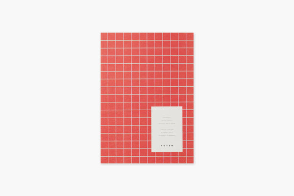 Vita Notebook – orange, Notem, stationery design