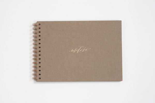 Photo Album "Miłość" – Sepia, KAIKO, stationery design