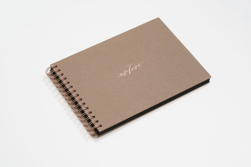 Photo Album "Miłość" – Sepia, KAIKO, stationery design