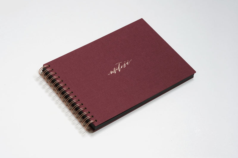 Photo Album "Miłość" – Bordeaux, KAIKO, stationery design