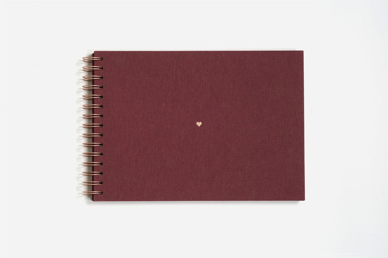 Photo Album "Heart" – Bordeaux, KAIKO, stationery design