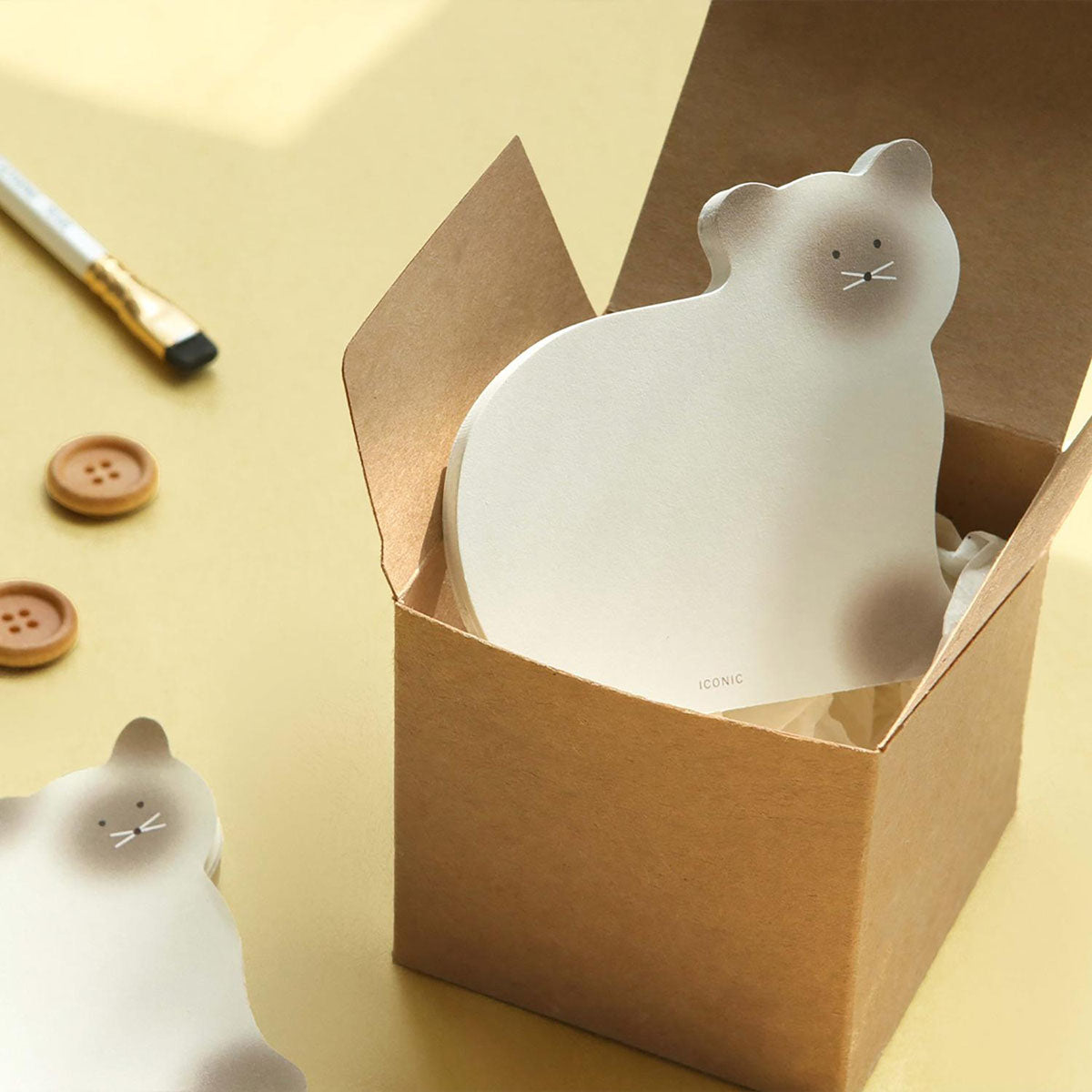 Karteczki Memo Pad – kot, ICONIC, papierniczy design