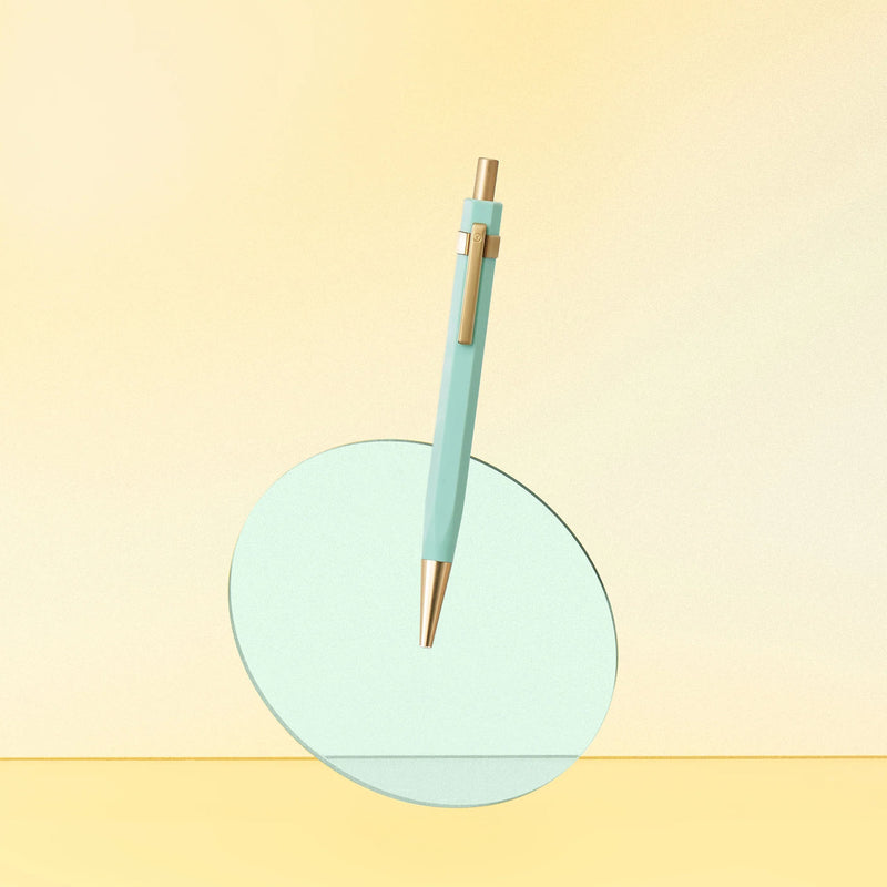 YSTUDIO Glamour Evolve Ocean Sustainable Ballpoint Pen – Teal Green, Ystudio, stationery design