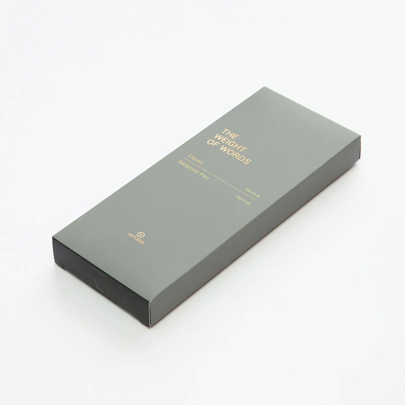 ystudio Brass Ballpoint Pen - Black, ystudio, designer's stationery, home office