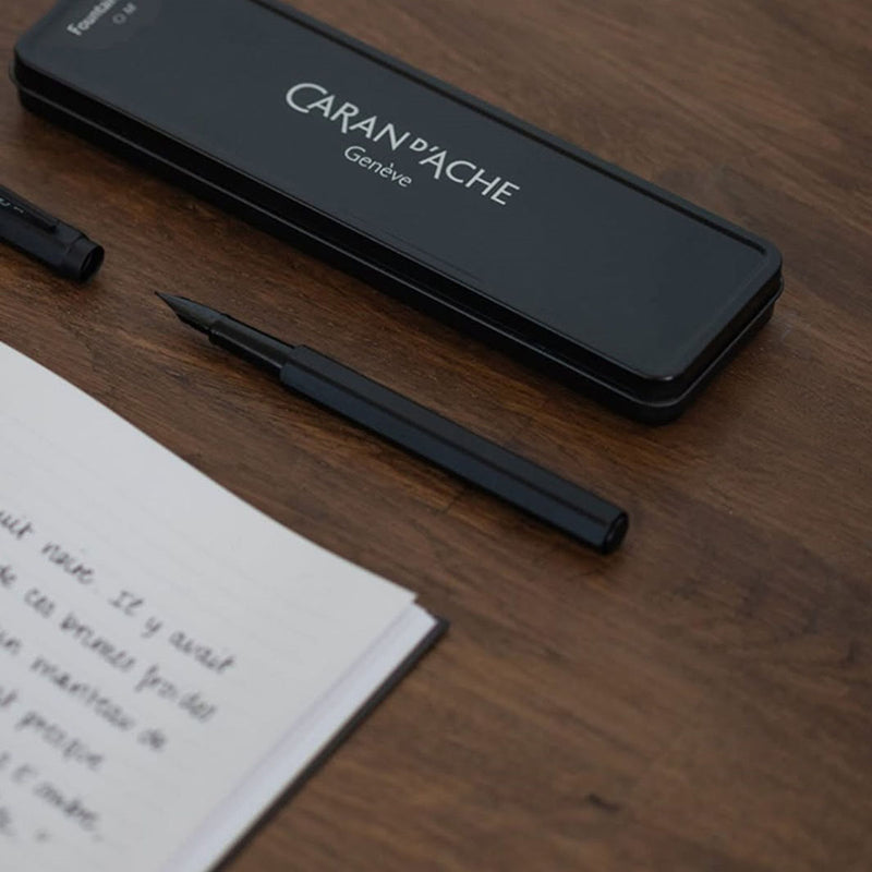 Caran dAche 849 aluminium fountain pen – Black Code, Caran d'Ache, stationery design