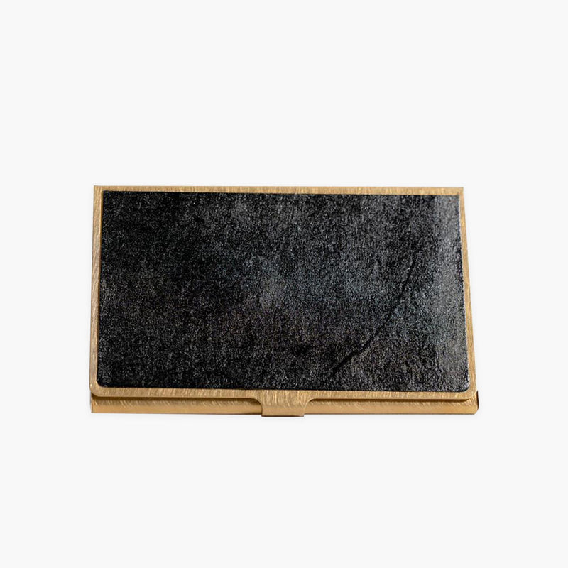 Brass Card Case URUSHI - black, PICUS, stationery design