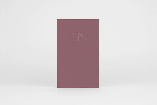 Copper 2024 Calendar, Softcover – Marsala, Papierniczeni, stationery design
