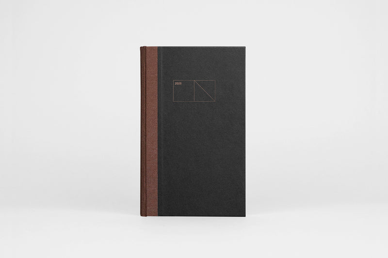 Copper 2026 Calendar - graphite, Papierniczeni, Calendar 2026, stationery design