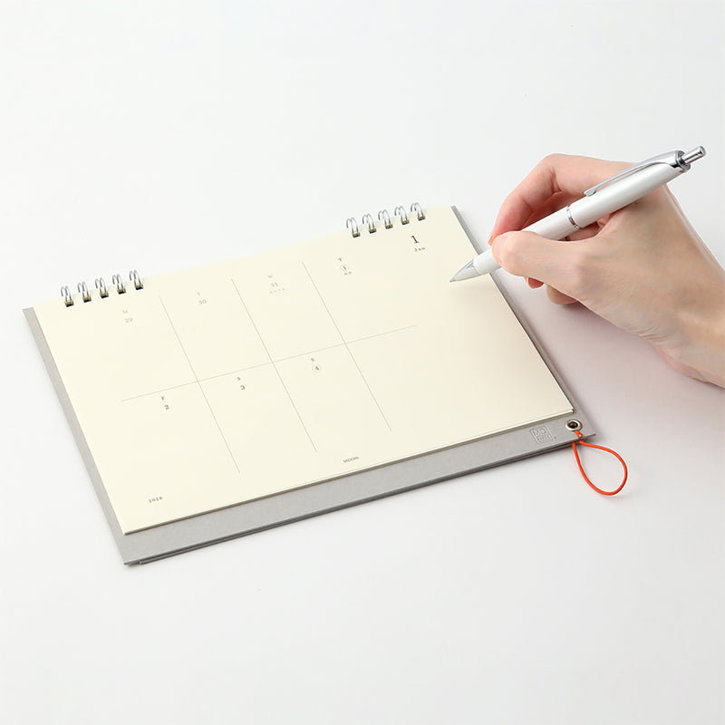 MD Paper Desk Top Calendar 2026 - weekly, Midori, stationery design