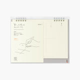 MD Paper Desk Top Calendar 2026 - weekly, Midori, stationery design