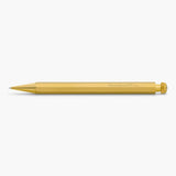 Gold Kaweco SPECIAL Ballpoint Pen Featuring Subtle Engraved Text.