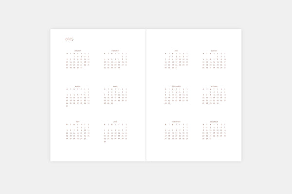 Everyday 2025 Daily Calendar, Papierniczeni, stationery design, 2025 calendar