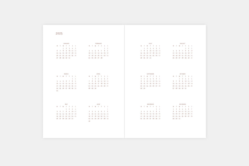 Everyday 2025 Daily Calendar, Papierniczeni, stationery design, 2025 calendar