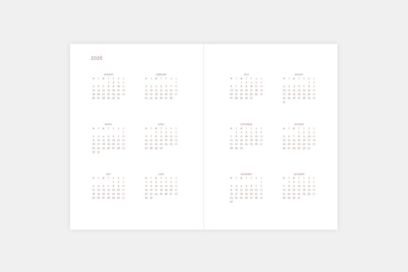 Everyday 2026 Daily Calendar, Papierniczeni, Calendar 2026, stationery design