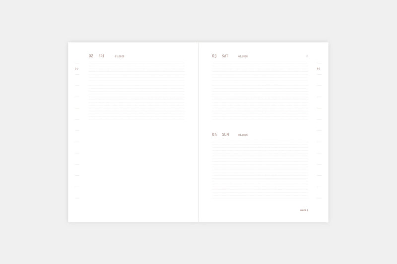 Everyday 2026 Daily Calendar, Papierniczeni, Calendar 2026, stationery design