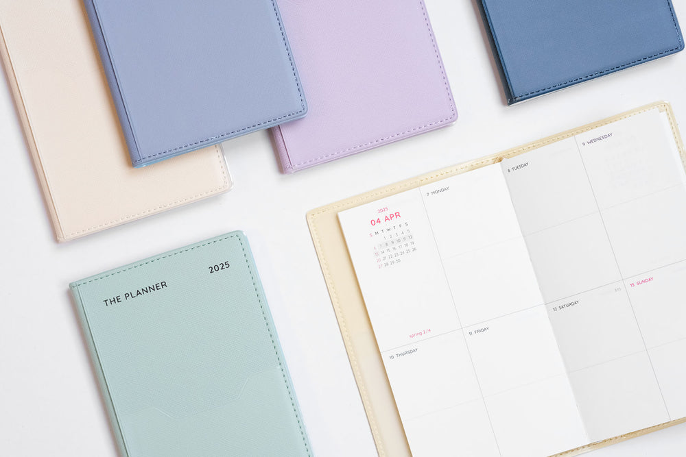 Calendar 2025 The Planner S – Cream Mint, ICONIC, stationery design