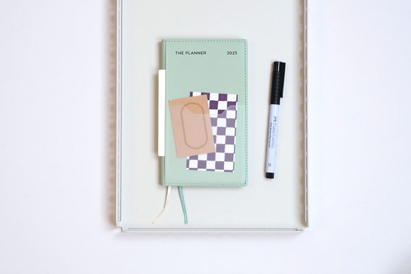 Calendar 2025 The Planner S – Cream Mint, ICONIC, stationery design