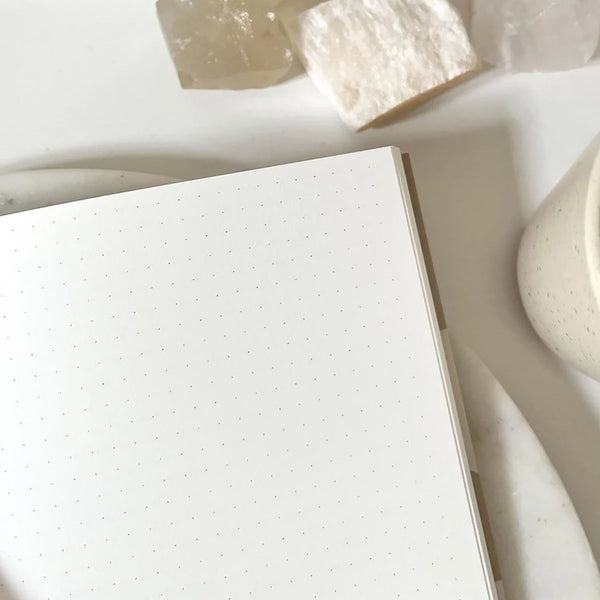Dotted Notebook – Beige, Jaśnie Plan, stationery design