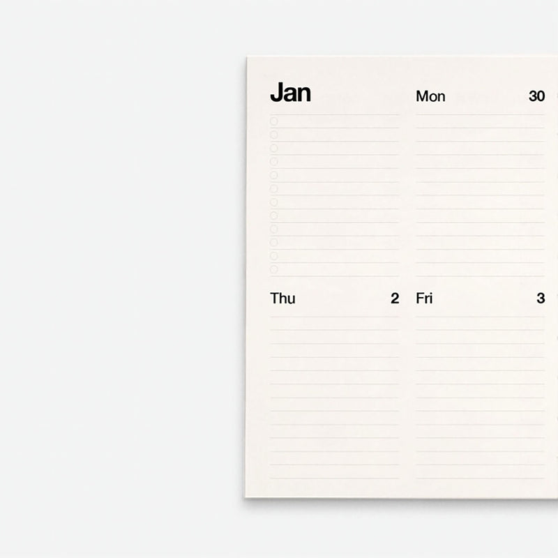 KAL – calendar 2025, Pragmatic Studio, stationery design