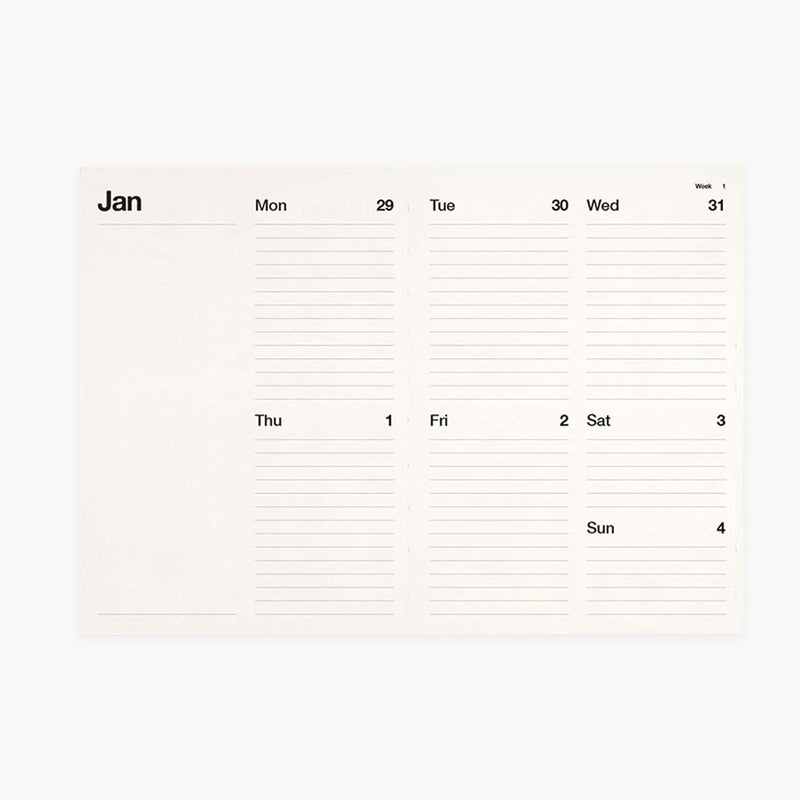 KAL – calendar 2026, Pragmatic Studio, stationery design