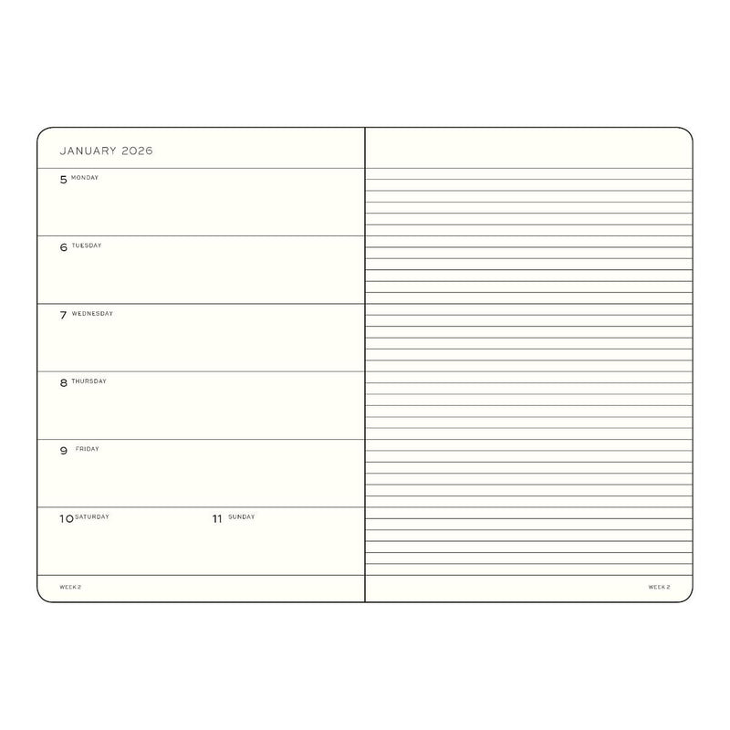 Leuchtturm1917 18-Month Calendar, Leuchtturm1917, stationery design