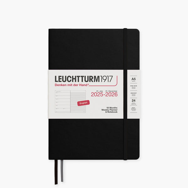 Leuchtturm1917 18-Month Calendar - Black, Leuchtturm1917, stationery design