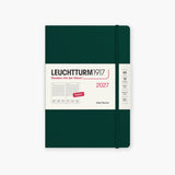 Leuchtturm1917 A5 Daily Planner 2027 in Forest Green.