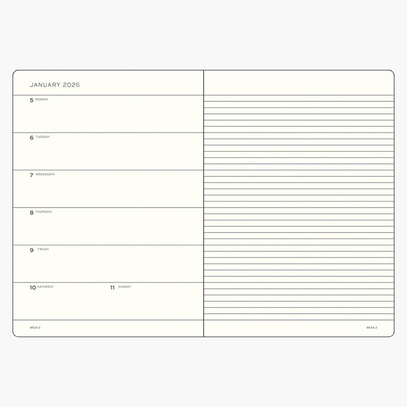 Leuchtturm1917 Weekly Planner 2026 A4, Leuchtturm1917, stationery design