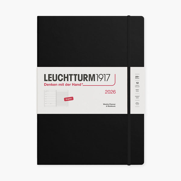 Leuchtturm1917 Weekly Planner 2026 A4 – Black, Leuchtturm1917, stationery design