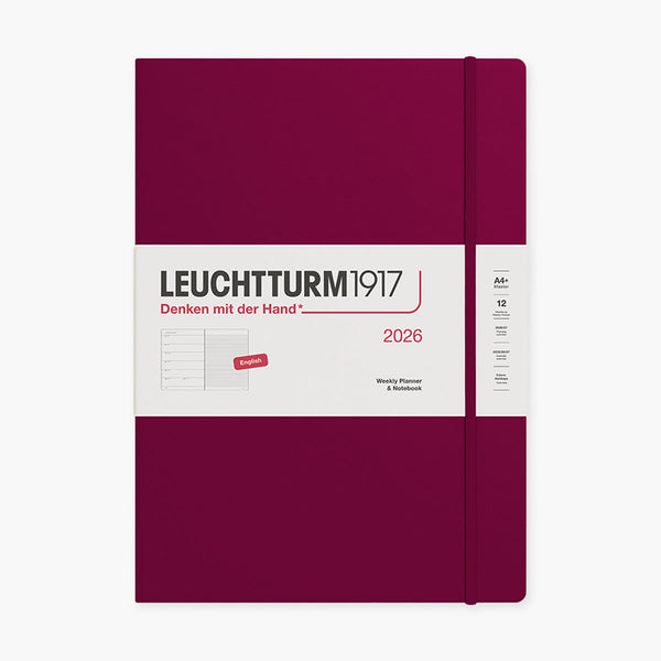 Leuchtturm1917 Weekly Planner 2026 A4 – Port Red, Leuchtturm1917, stationery design