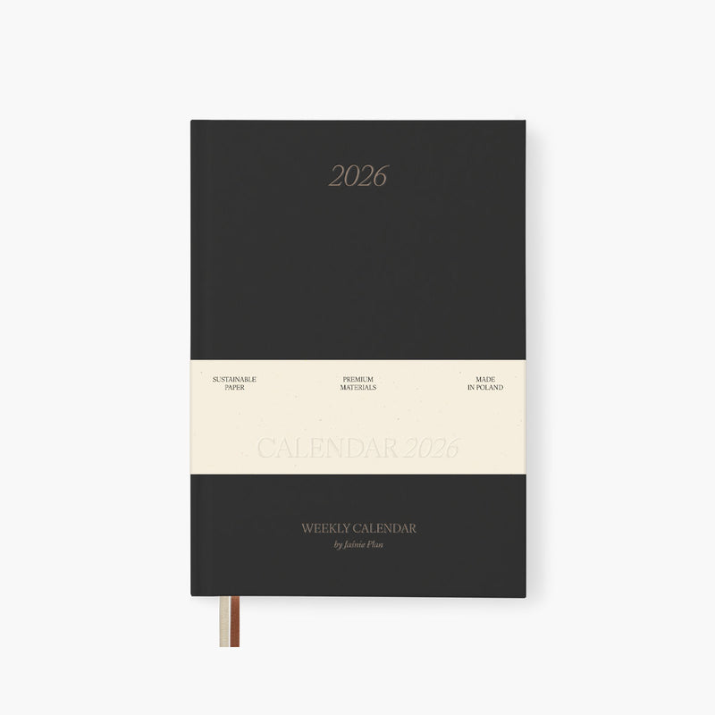 Jaśnie Plan Calendar 2026 – Graphite, Jaśnie Plan, stationery design