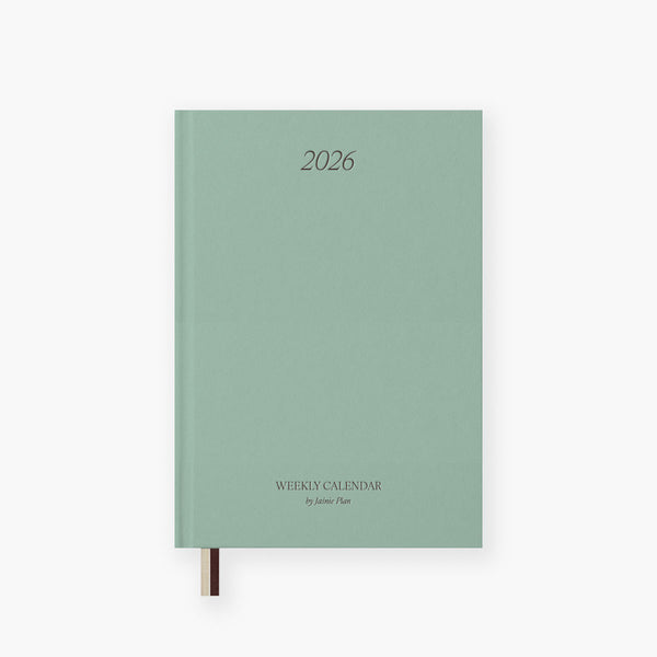 Jaśnie Plan Calendar 2026 – Green, Jaśnie Plan, stationery design