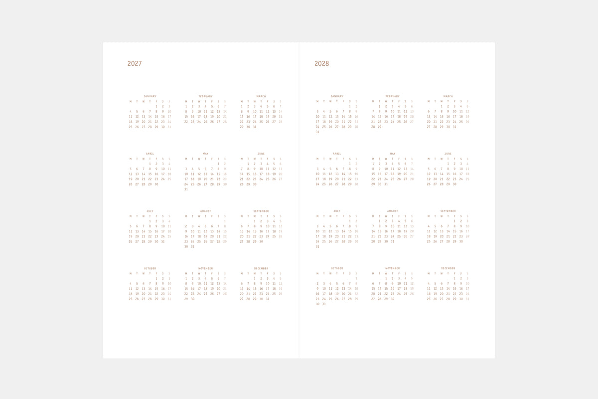 [PRESALE] Copper 2027 Softcover Calendar – Avocado
