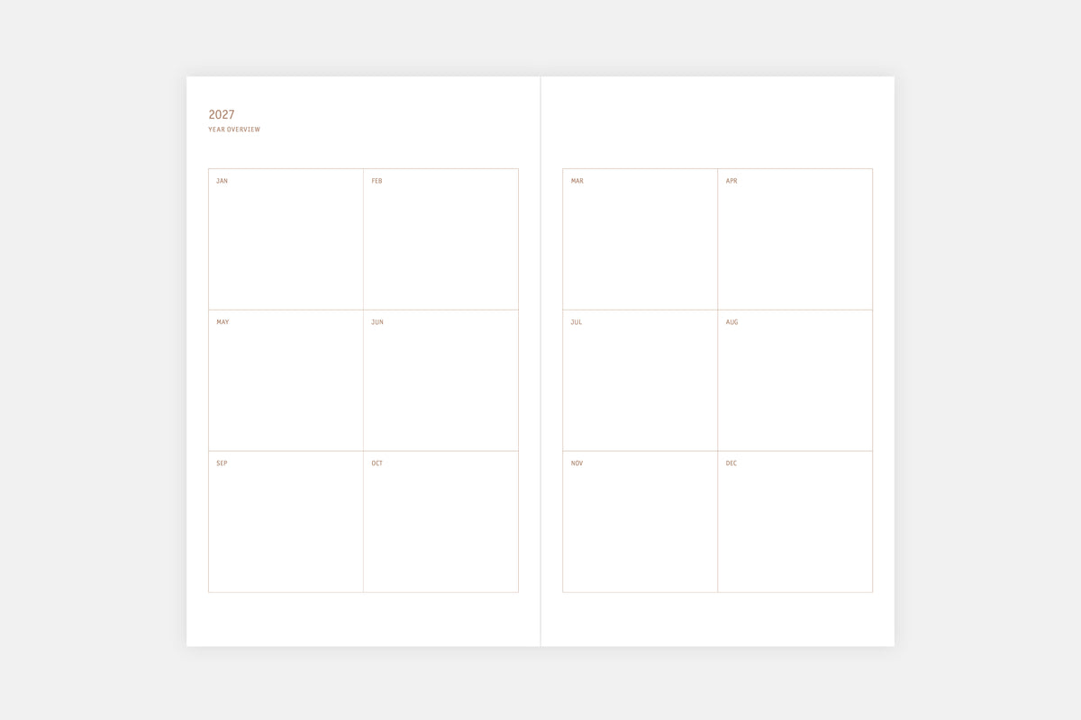 [PRESALE] Copper 2027 Softcover Calendar – Avocado