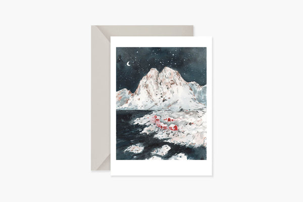 Christmas Greeting Card – Lofoten, Muska, stationery design