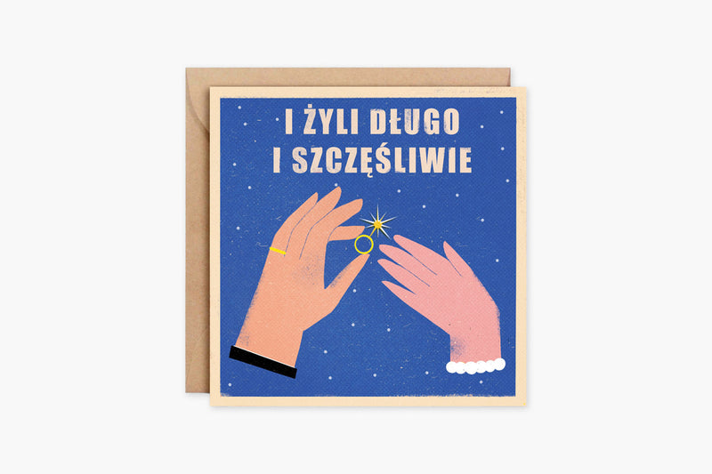 Wedding Greeting Card – i żyli długo i szczęśliwie, MUKI Design, stationery design