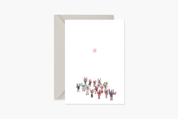 Christmas Greeting Card – Star From The Sky, Muska, stationery design