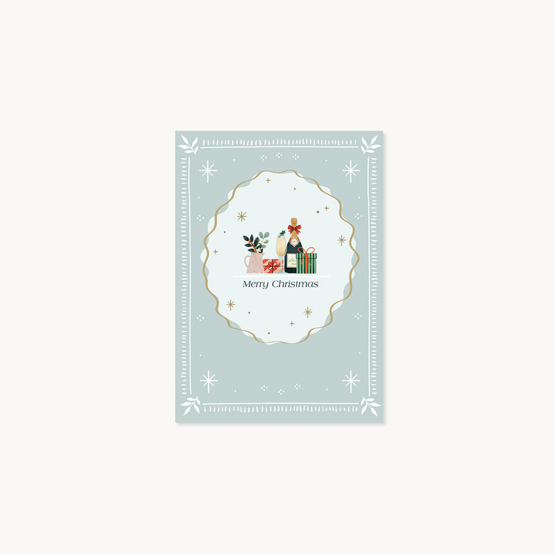 Pop-up Christmas Greeting Card – Holiday Bar, UWP Luxe, stationery design