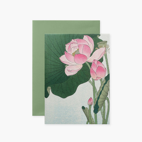 Greeting Card Koson III – Lotus, Suska&Kabsch, stationery design