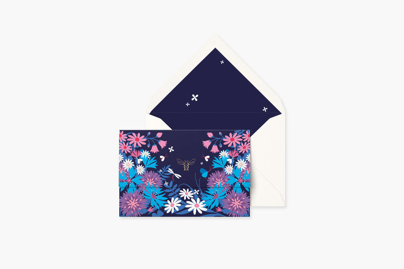 Greeting Card – Meadow at Night, Papear, stationery design