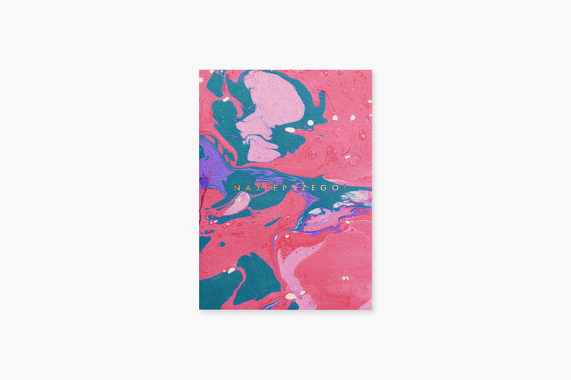 Marble II Greeting Card – najlepszego!, Suska&Kabsch, stationery design