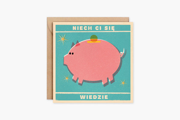 Greeting Card – Niech Ci się wiedzie, MUKI Design, stationery design