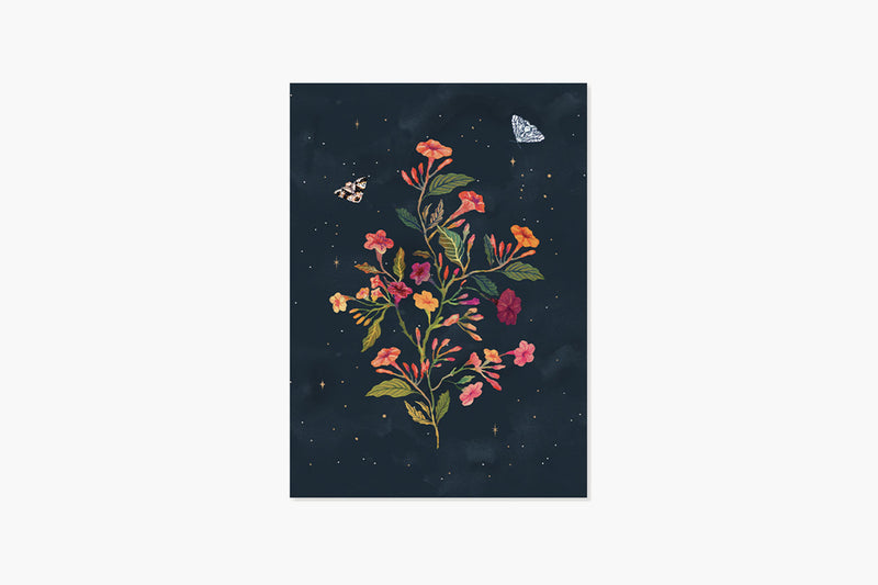 Pop-up Greeting Card – Night Garden, UWP Luxe, stationery design
