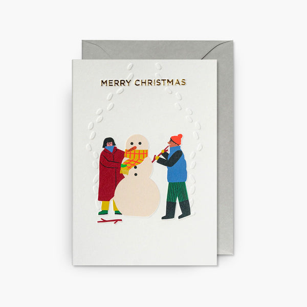 Christmas Greeting Card –  Playing in the Snow, Lagom, stationery design