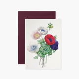 Greeting Card Redouté I – Poppies, Suska&Kabsch, stationery design