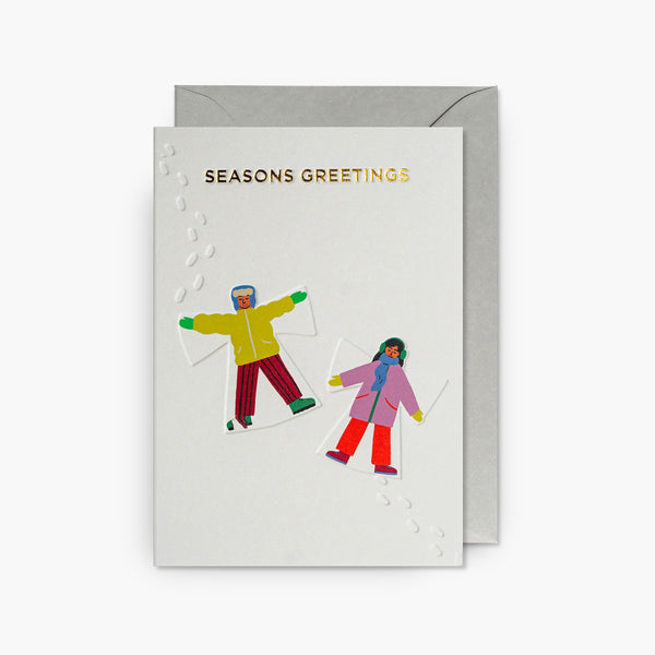 Christmas Greeting Card – Snow Angels, Lagom, stationery design