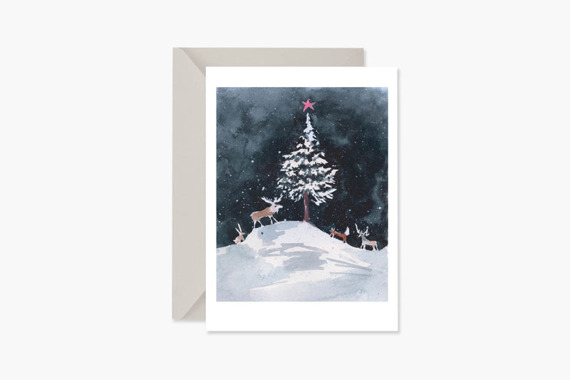 Christmas Greeting Card – Gathering, Muska, stationery design